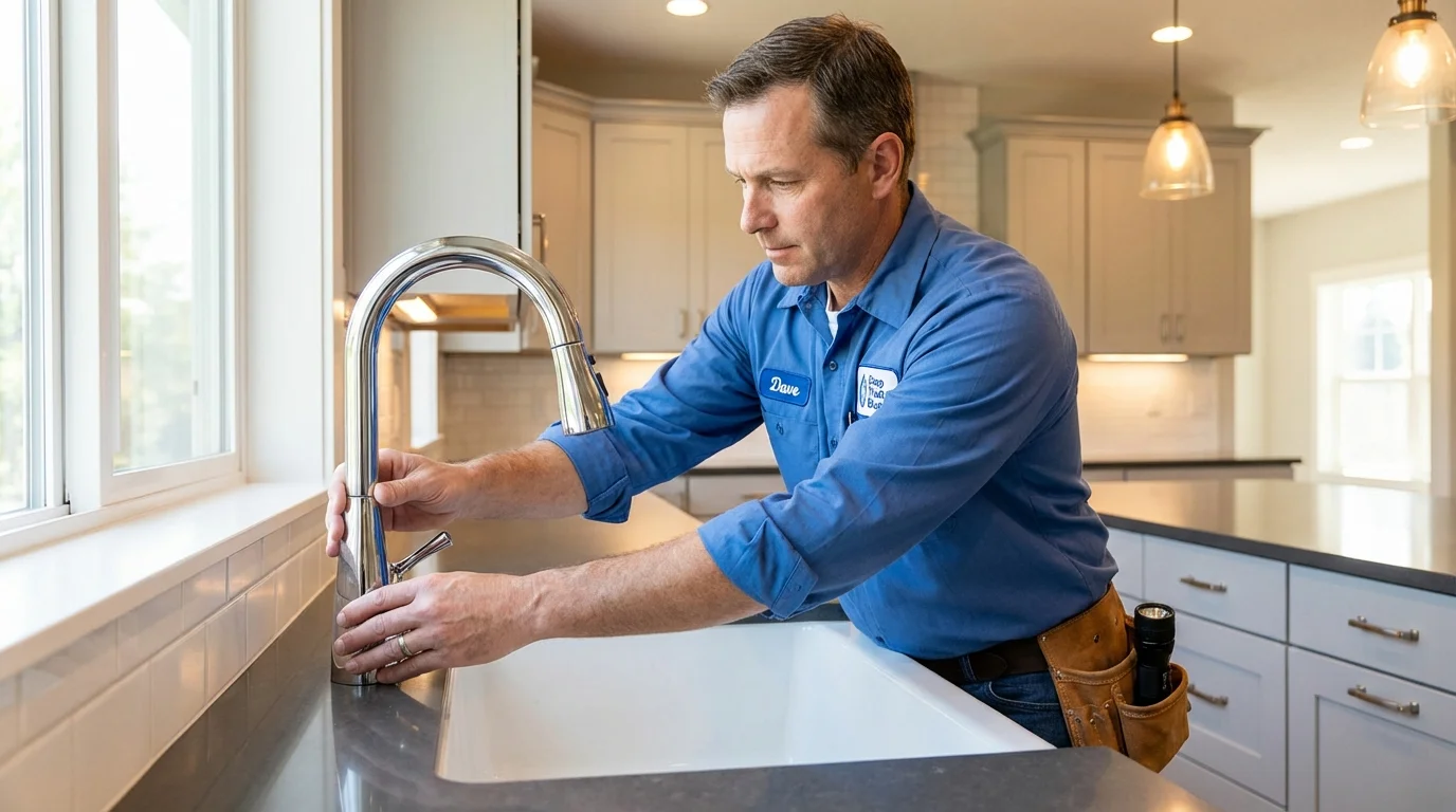 Kitchen faucet installation by Johns Plumbing LLC in Sutherland
