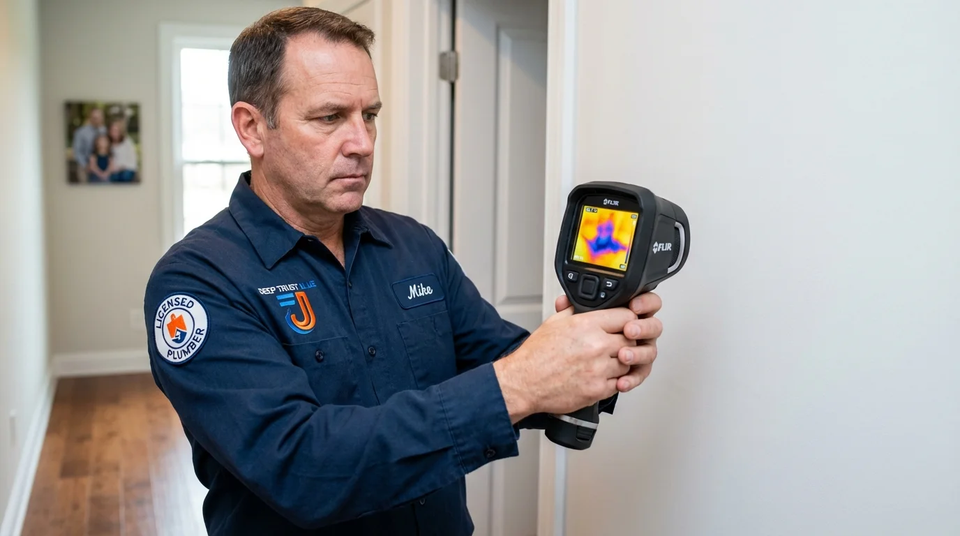 Thermal imaging leak detection by Johns Plumbing LLC in Sutherland
